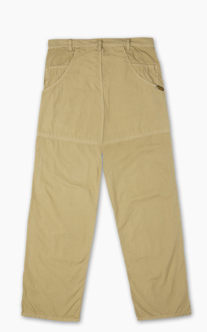 OrSlow Double Knee Utility Poplin Work Pants Khaki