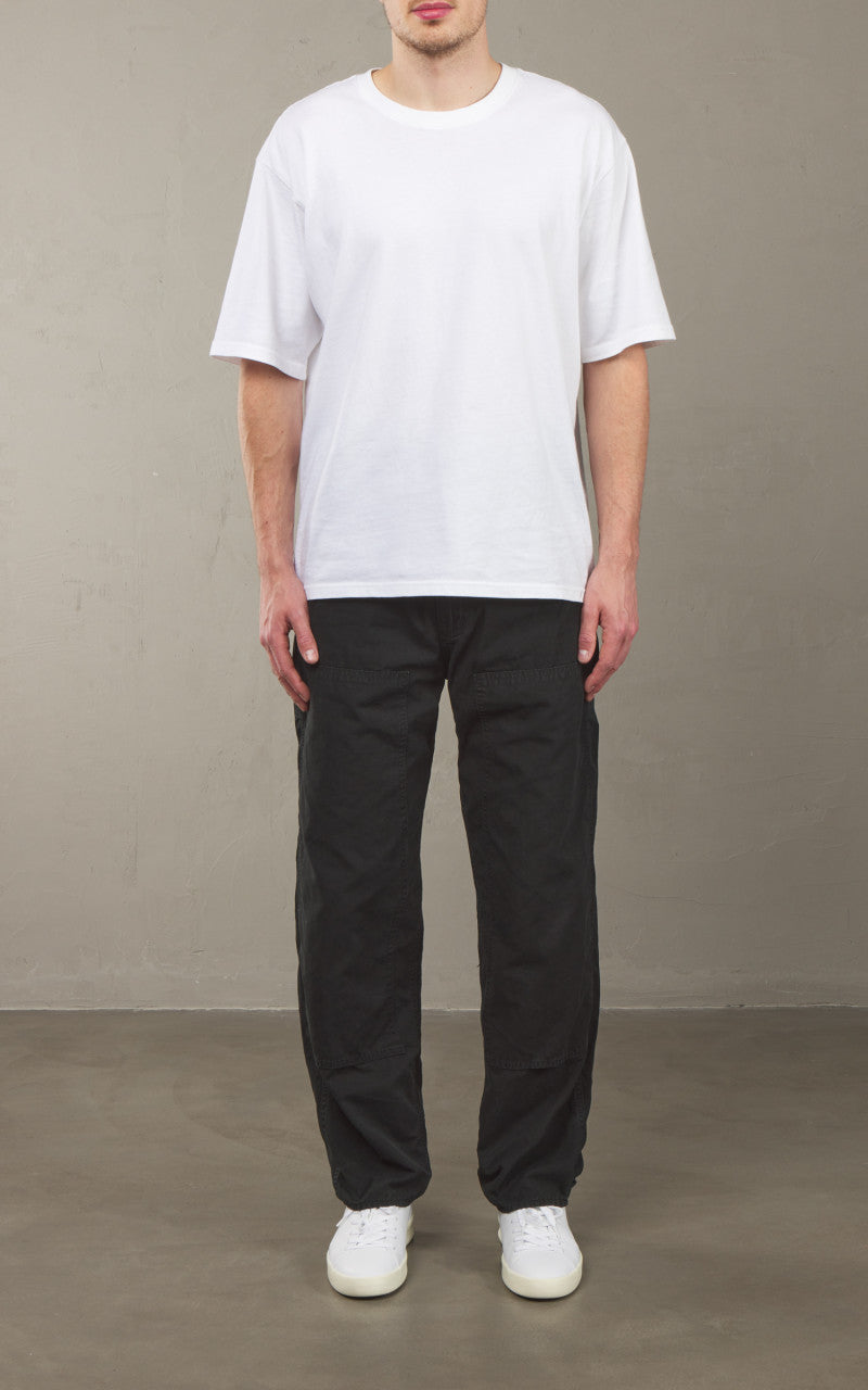 OrSlow Double Knee Utility Poplin Work Pants Black
