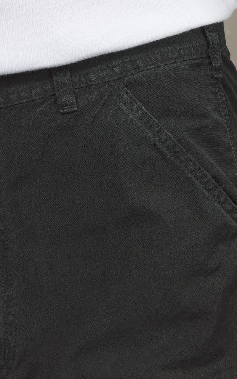 OrSlow Double Knee Utility Poplin Work Pants Black