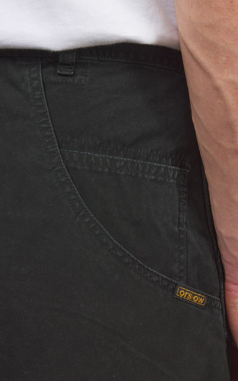OrSlow Double Knee Utility Poplin Work Pants Black