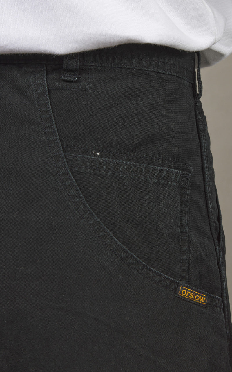 OrSlow Double Knee Utility Poplin Work Pants Black