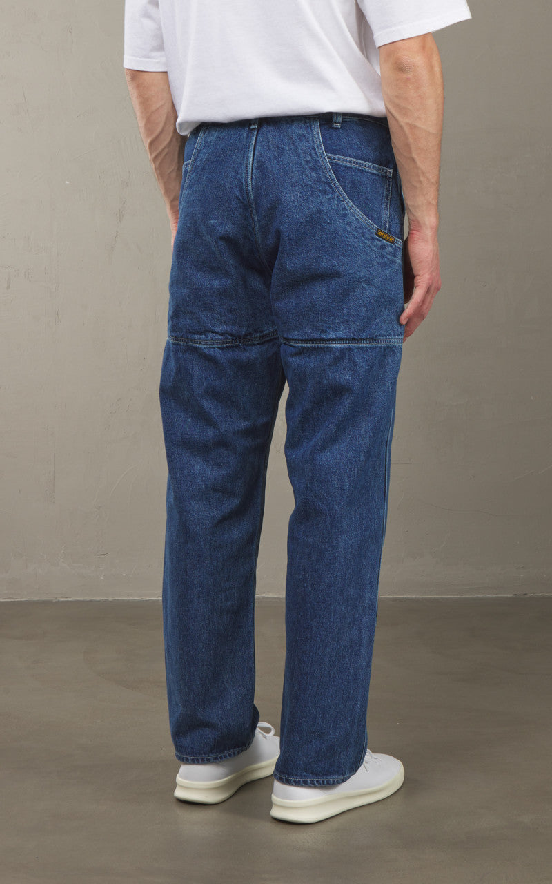 新品 orSlow Bshop別注 DOUBLE KNEE WORK PANTS orSlow Double Knee Utility Work Pants in Black Curated at Jake and