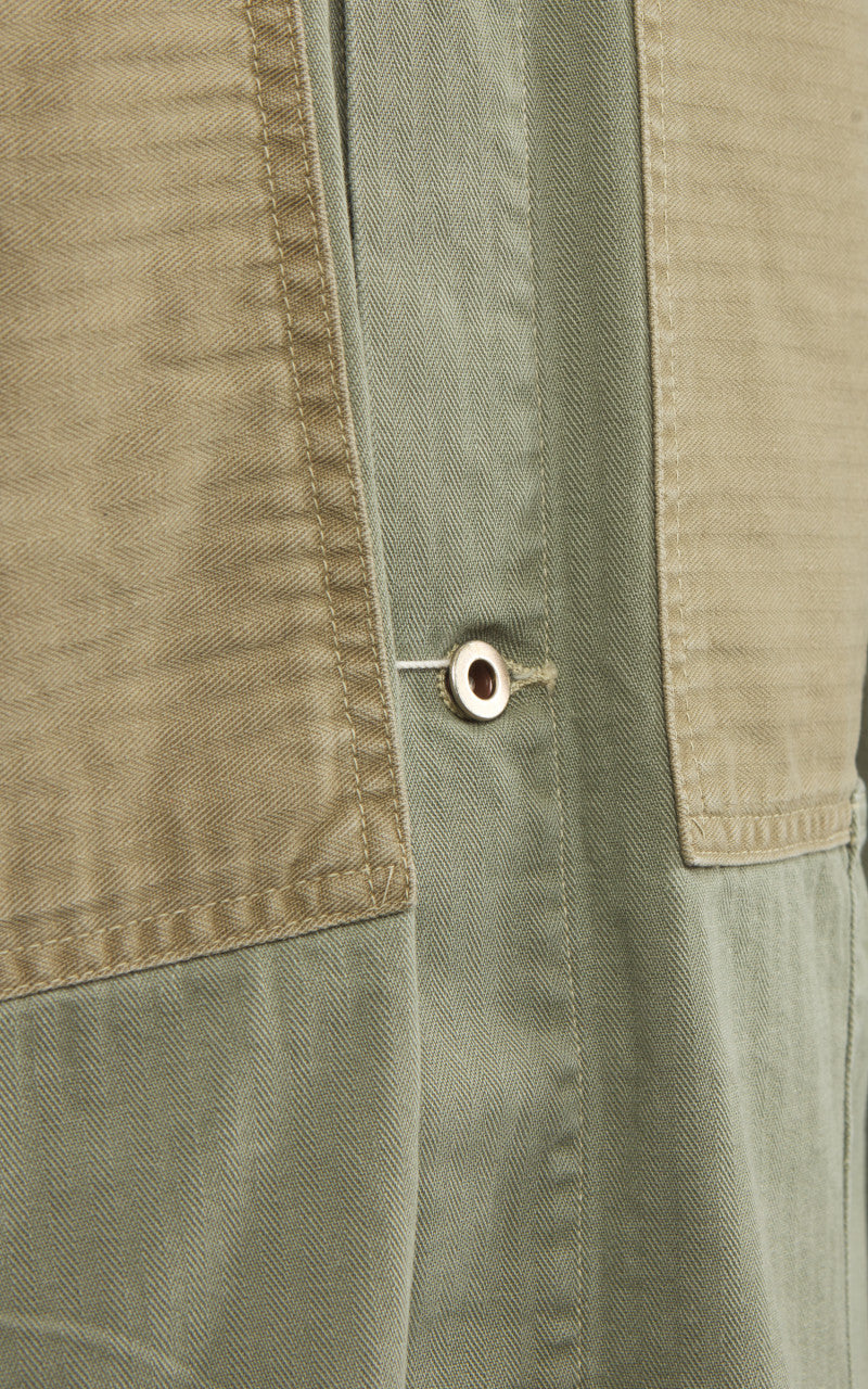 OrSlow Utility Coverall Herringbone Green