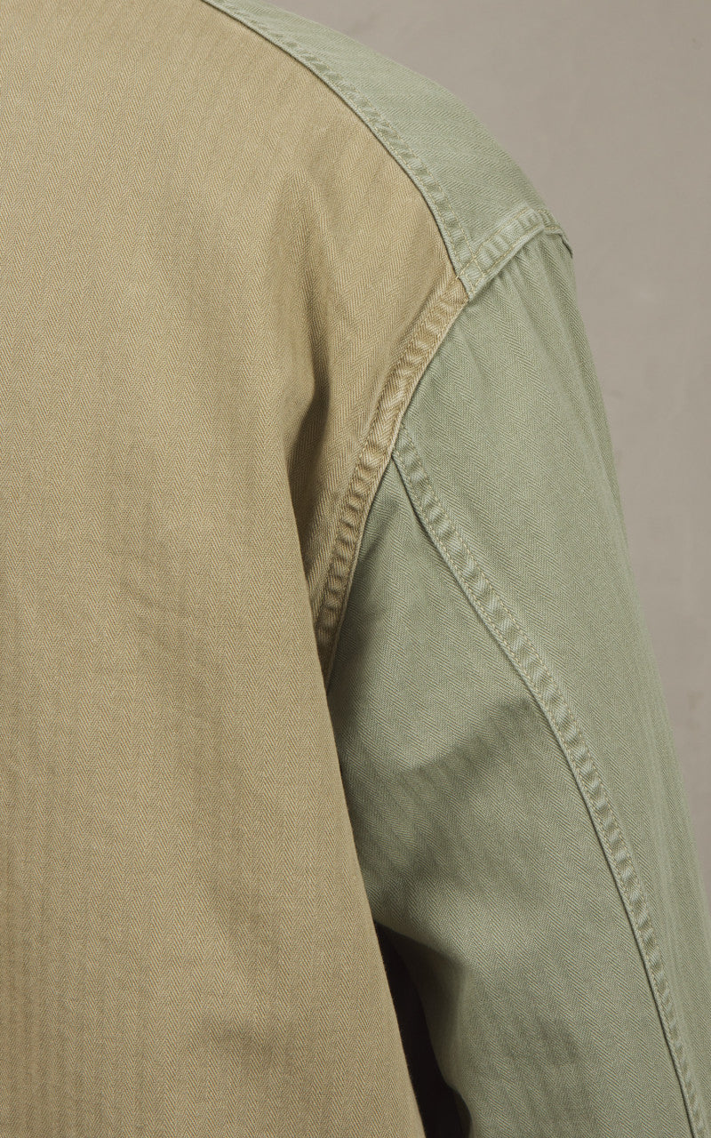OrSlow Utility Coverall Herringbone Green