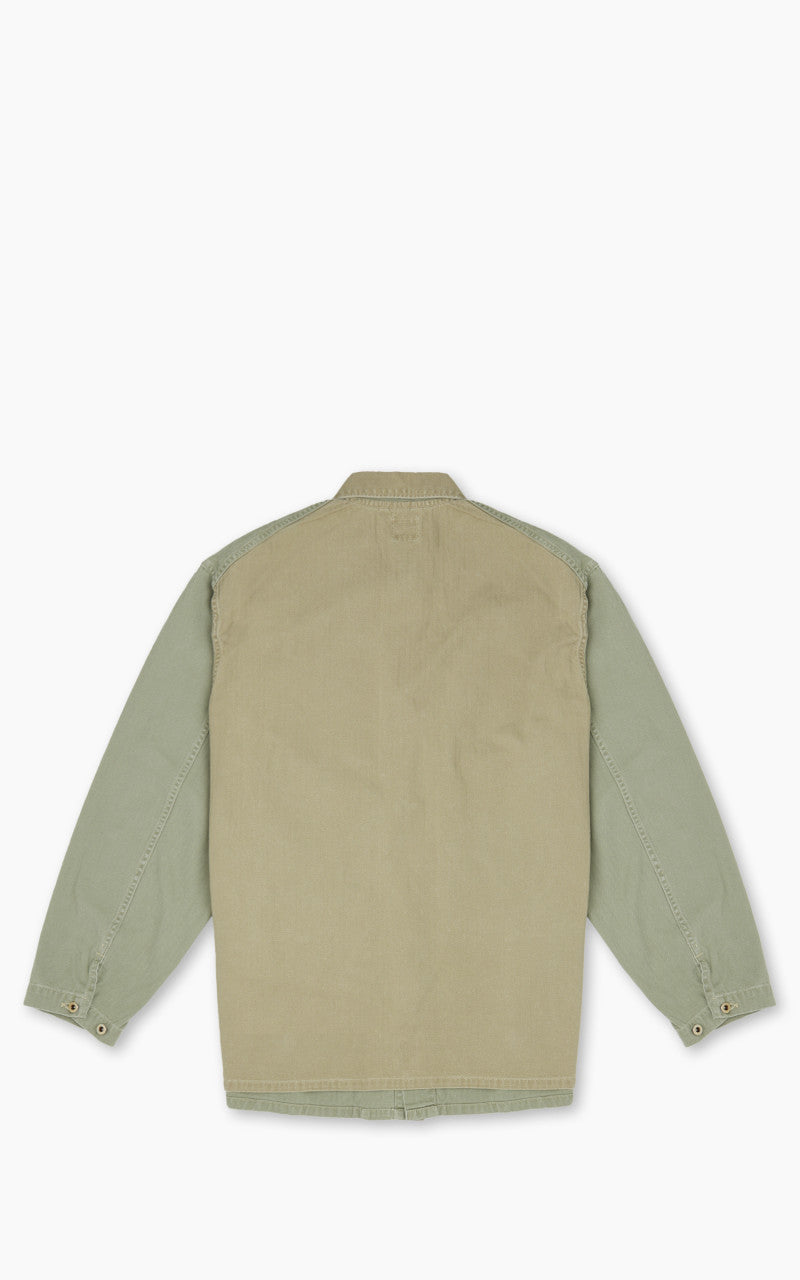OrSlow Utility Coverall Herringbone Green