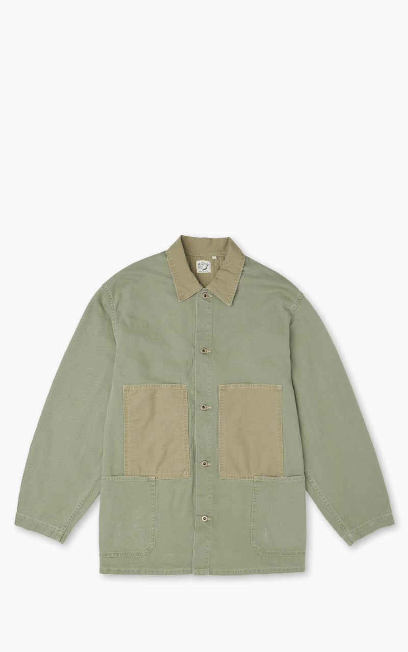 OrSlow Utility Coverall Herringbone Green