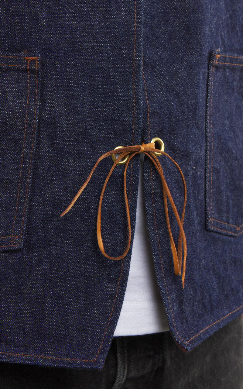 OrSlow Hippie's Reversible Denim Vest Indigo One Wash