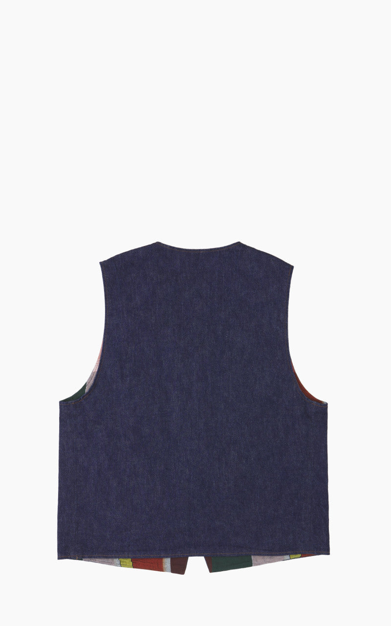 OrSlow Hippie's Reversible Denim Vest Indigo One Wash