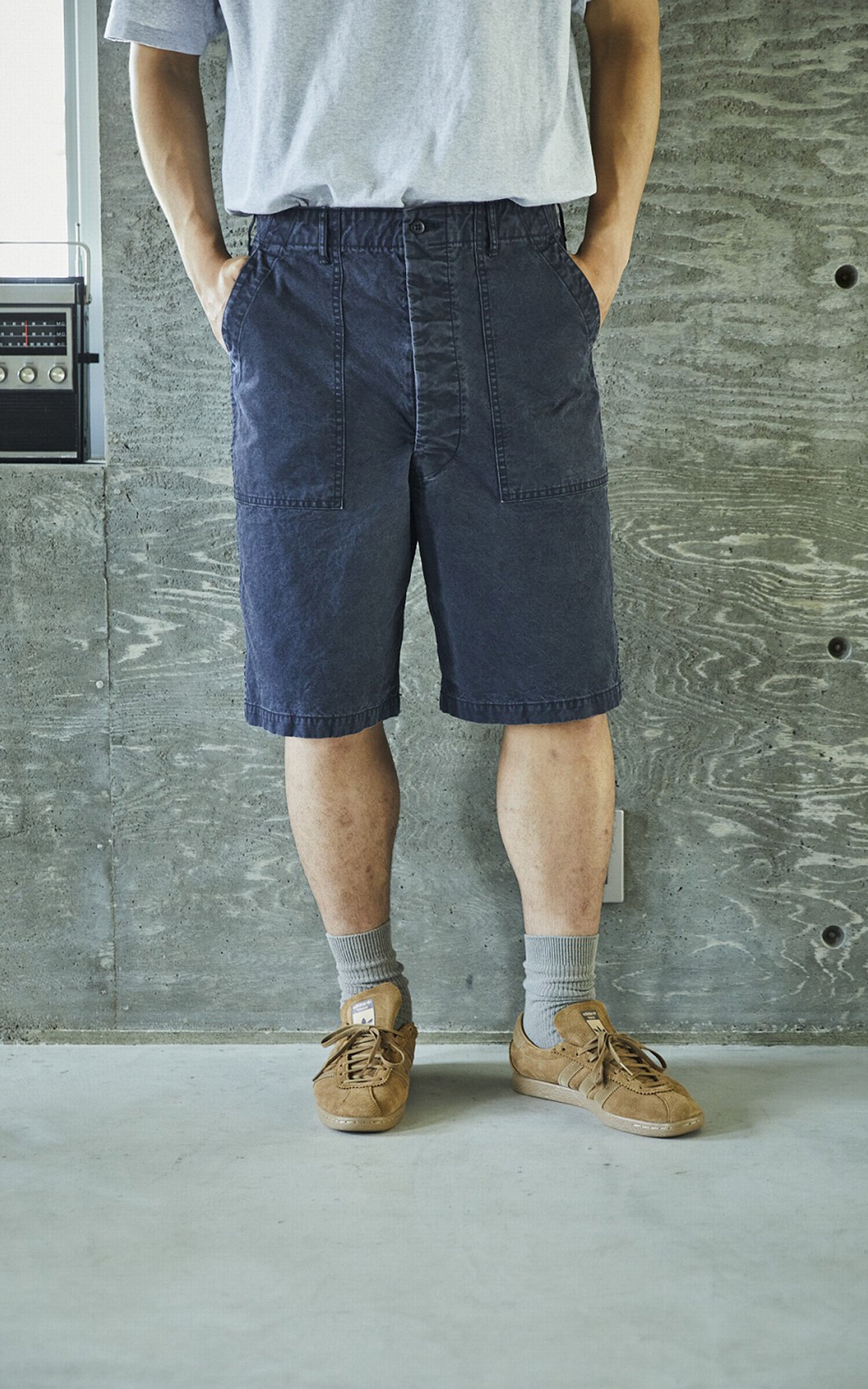 OrSlow Summer Fatigue Shorts Cotton Black