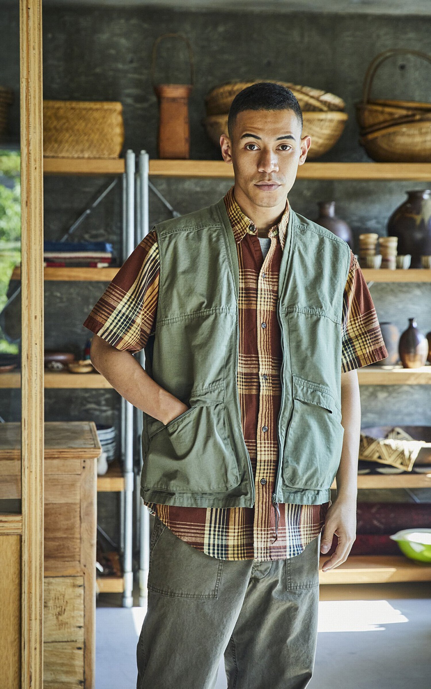 OrSlow Utility Vest Army Green