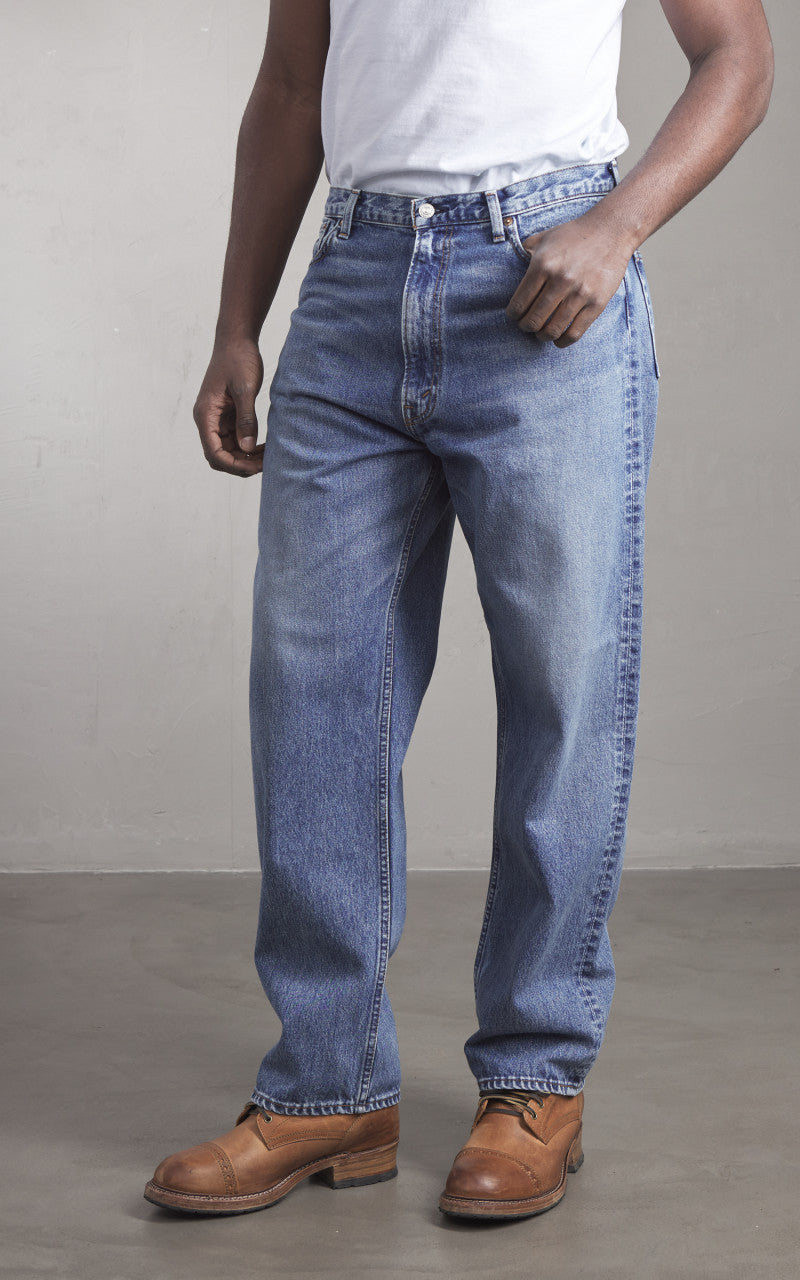 OrSlow 101 Dads Fit Denim Pants Stonewashed Blue