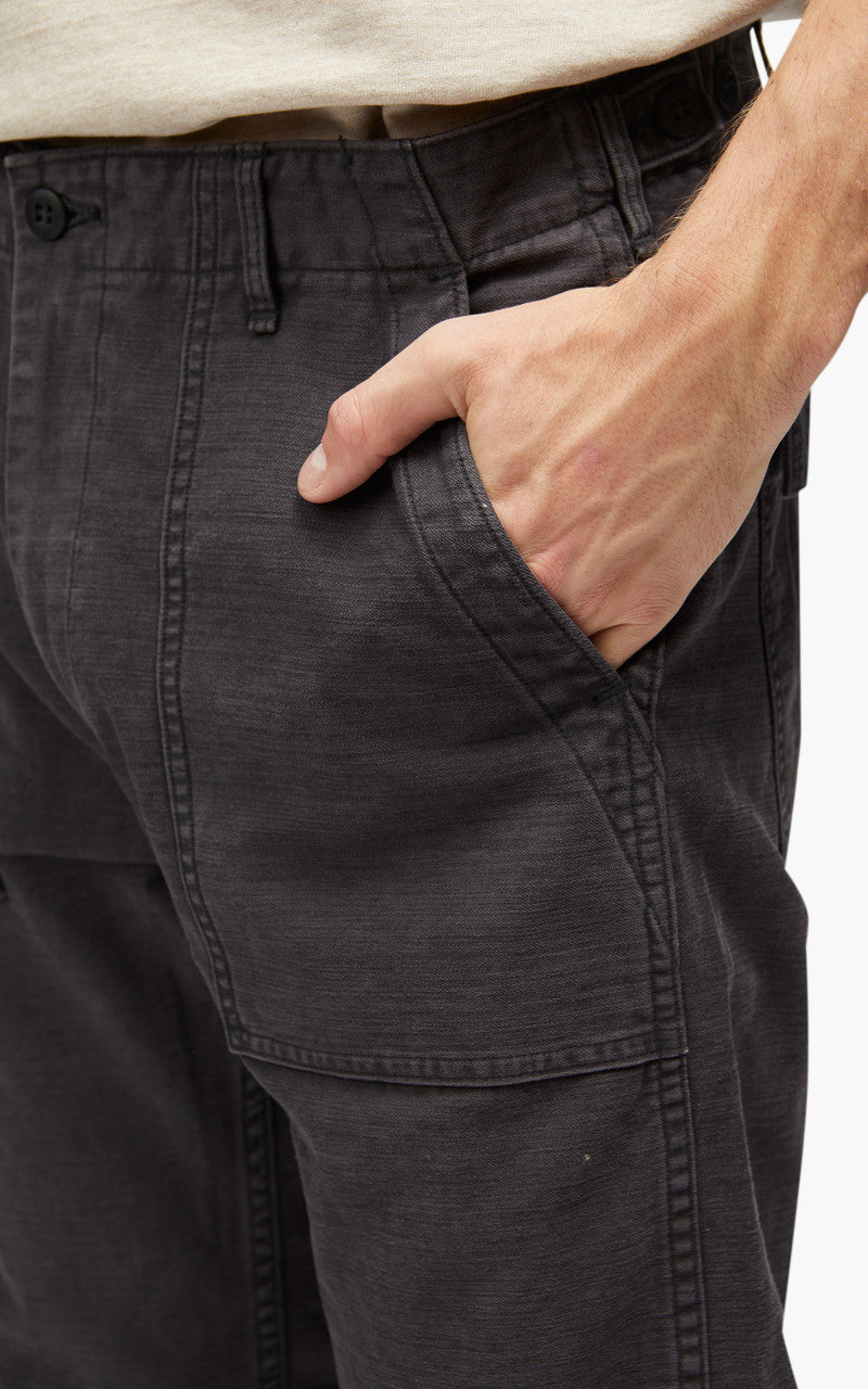 OrSlow US Army Fatigue Pants Slim Black Stone