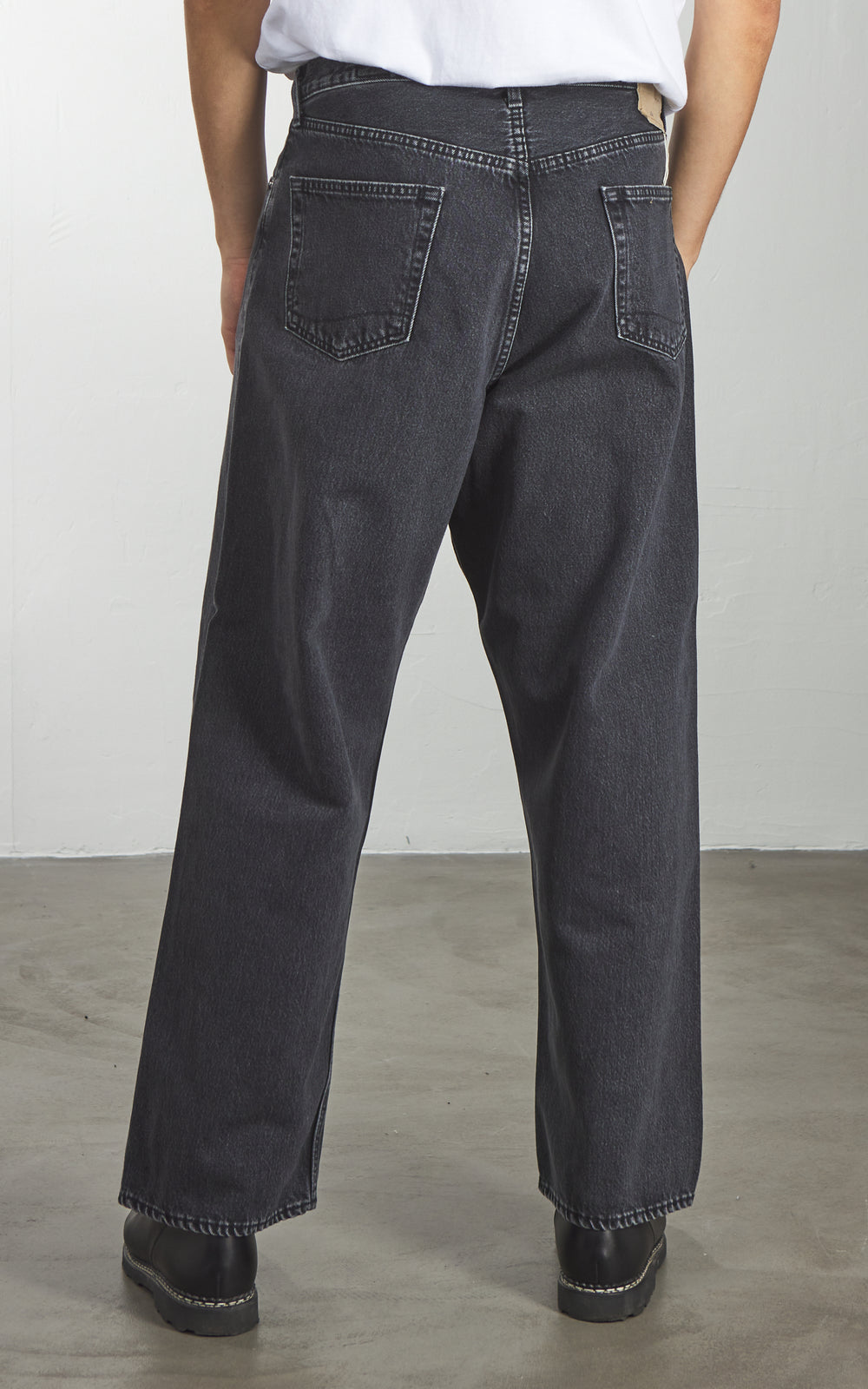 OrSlow 100 Super Dad's Fit Denim Pants Black Stone
