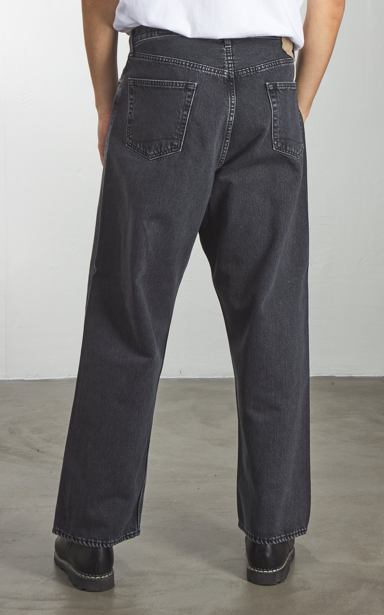 OrSlow 100 Super Dad's Fit Denim Pants Black Stone