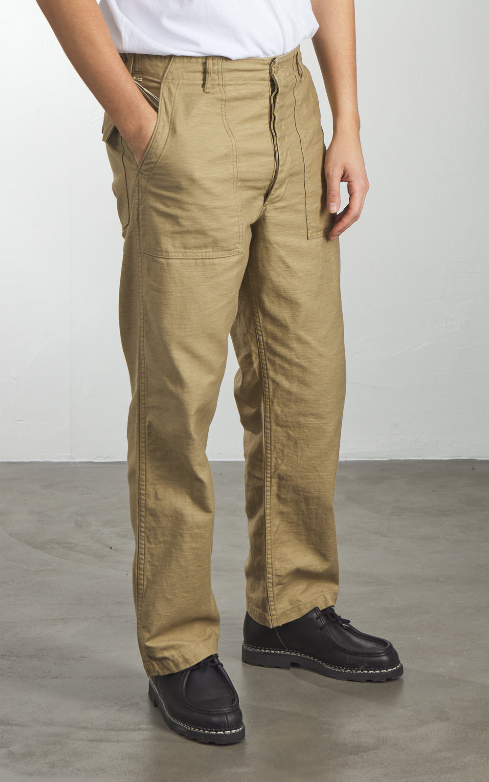 OrSlow US Army Fatigue Pants Regular Sand Beige