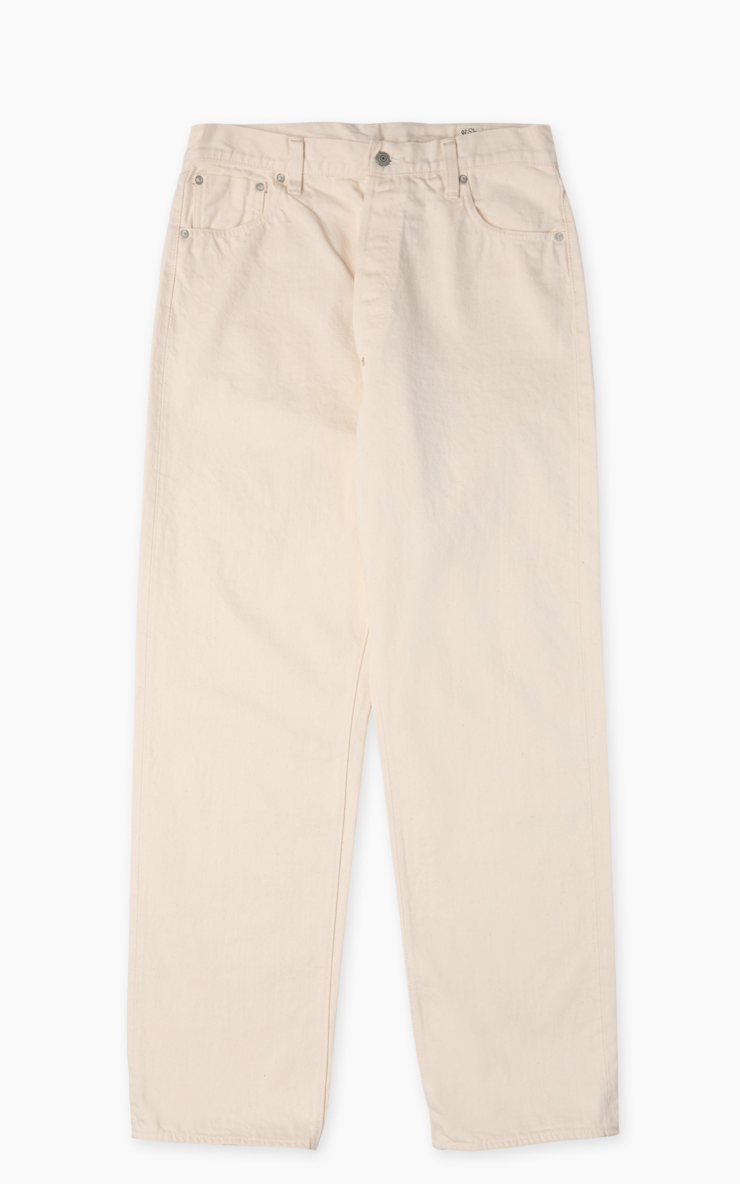 Orslow 101 Grand Dads Fit Denim Pants Ecru One Wash