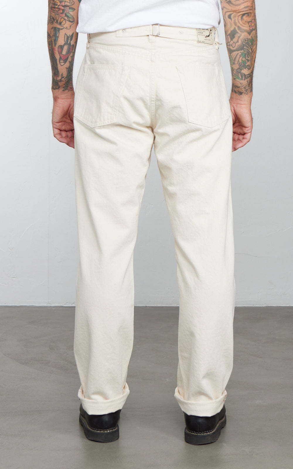 Orslow 101 Grand Dads Fit Denim Pants Ecru One Wash