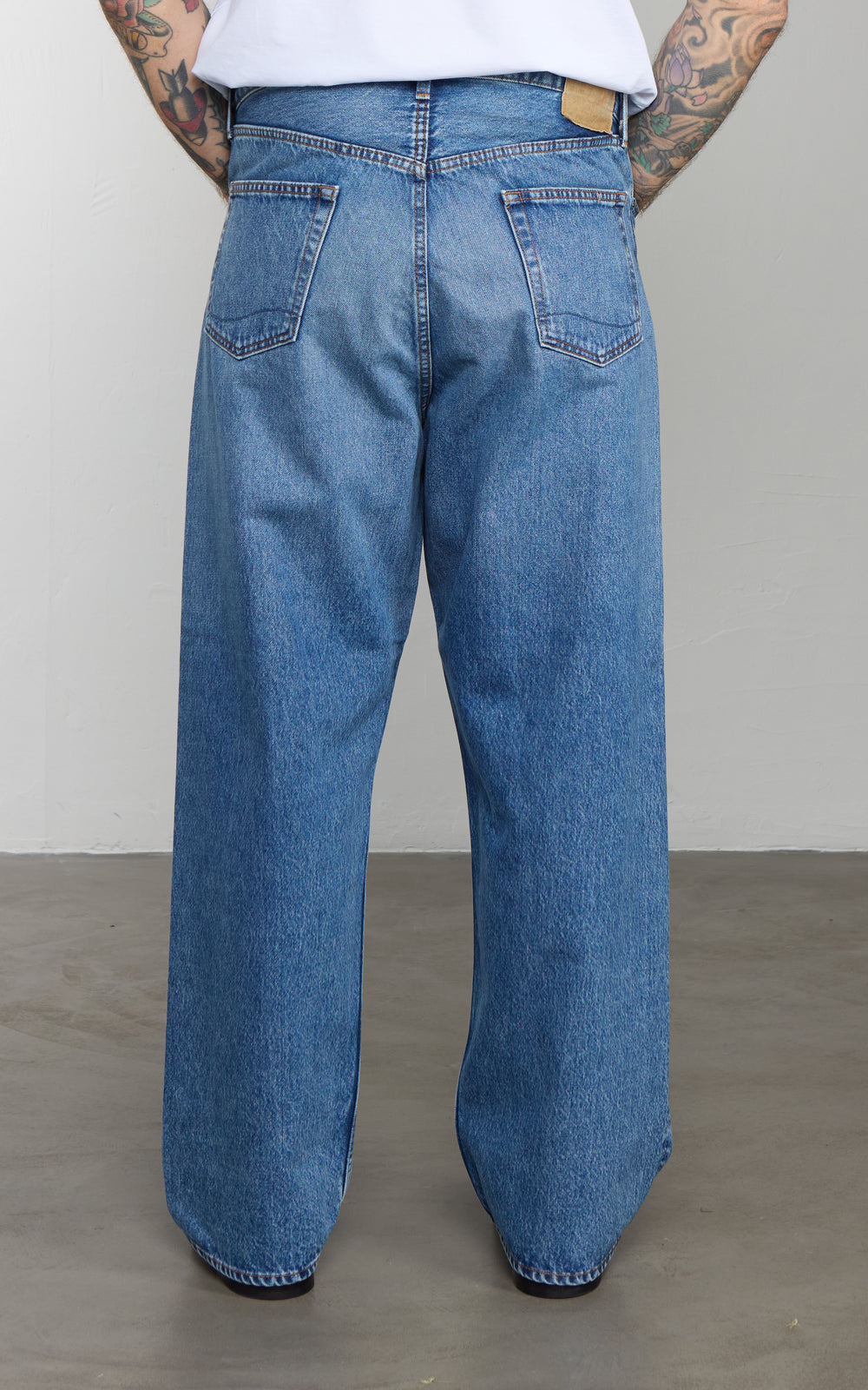 OrSlow 100 Super Dad's Fit Denim Pants Used Wash Indigo