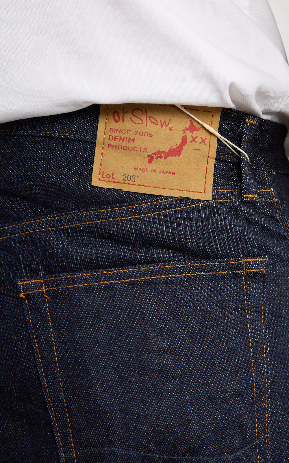 OrSlow Wide Flare Denim One Wash Indigo