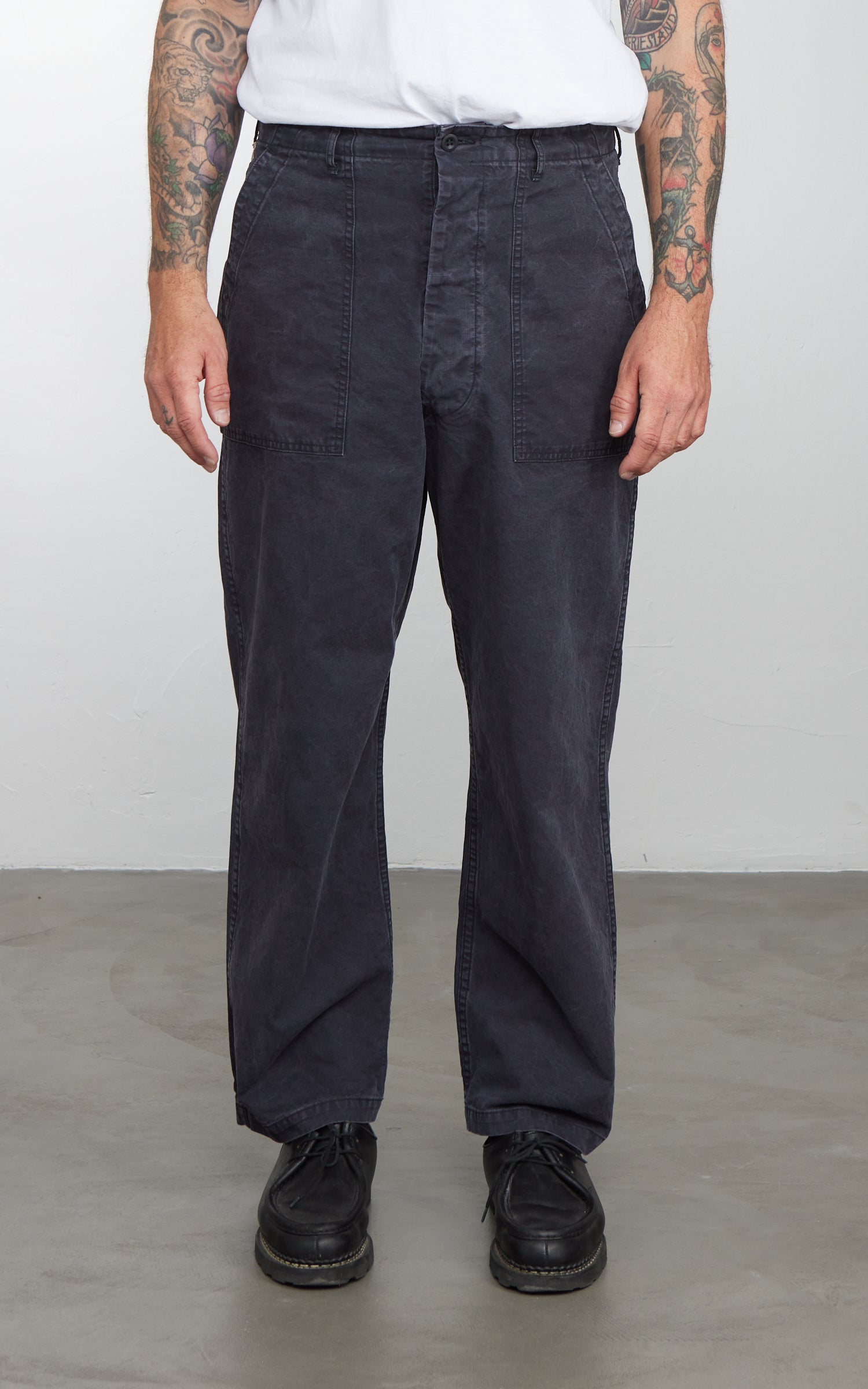 orslow オアスロウ Summer Fatigue Pants 1 OrSlow Summer Fatigue Pants Cotton Black