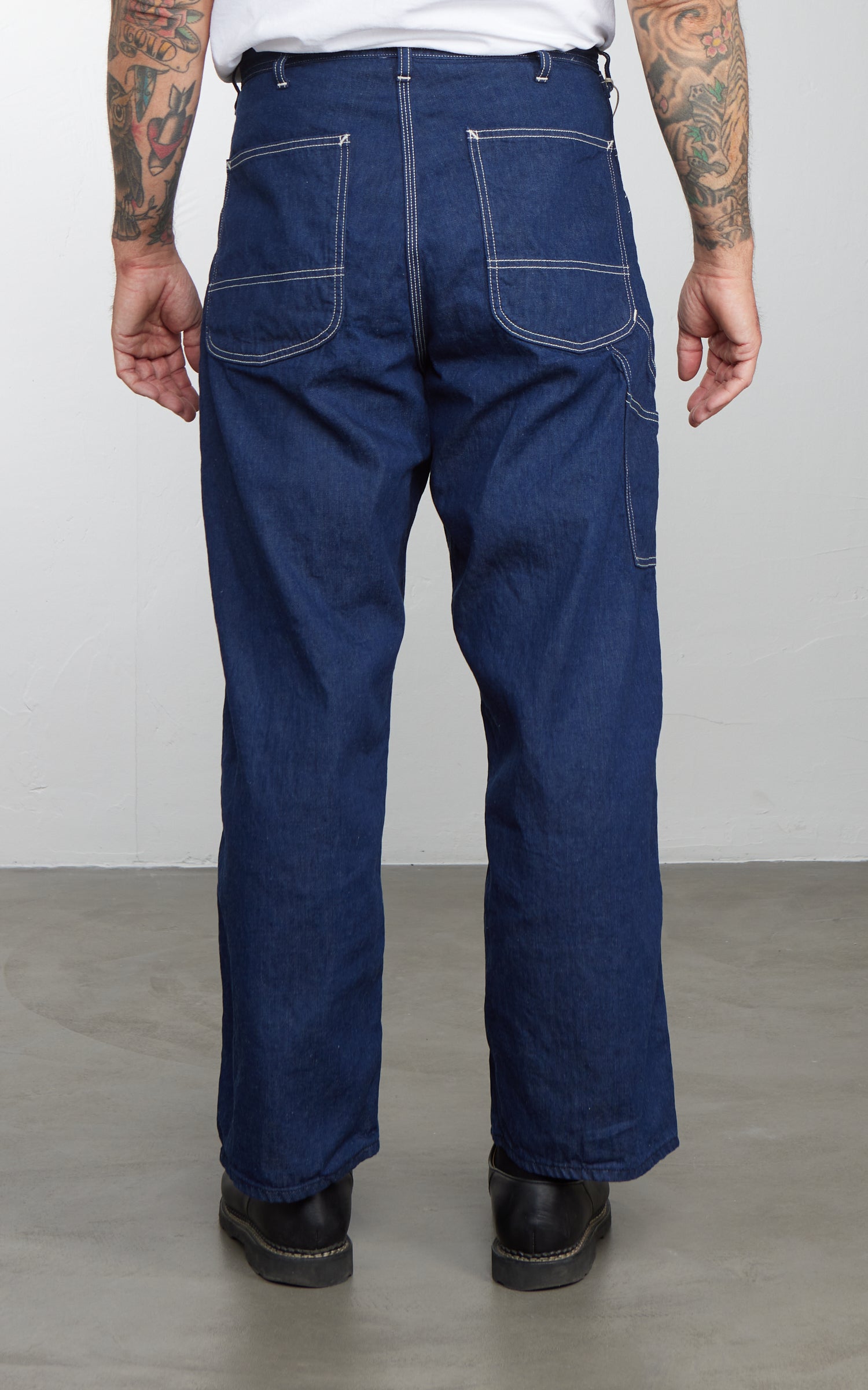 OrSlow Wide Fit 30's Painter Pants Denim One Wash