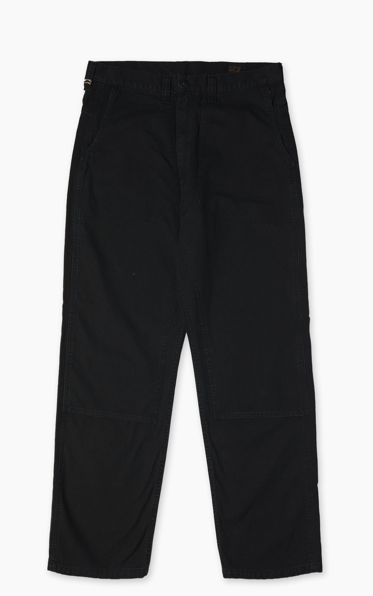 OrSlow Double Knee Canvas Work Trousers Black