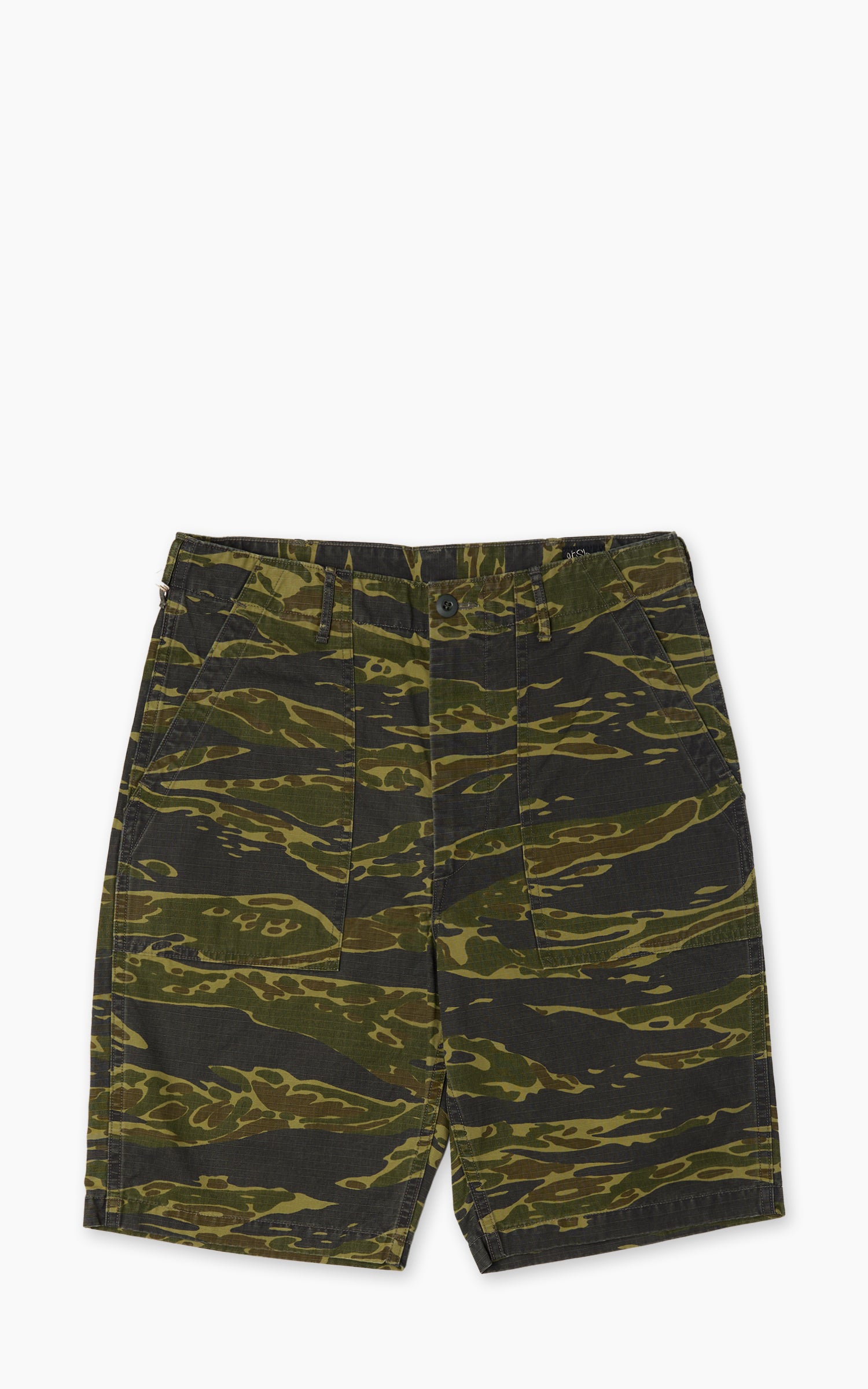 OrSlow US Army Fatigue Shorts Tiger Camo