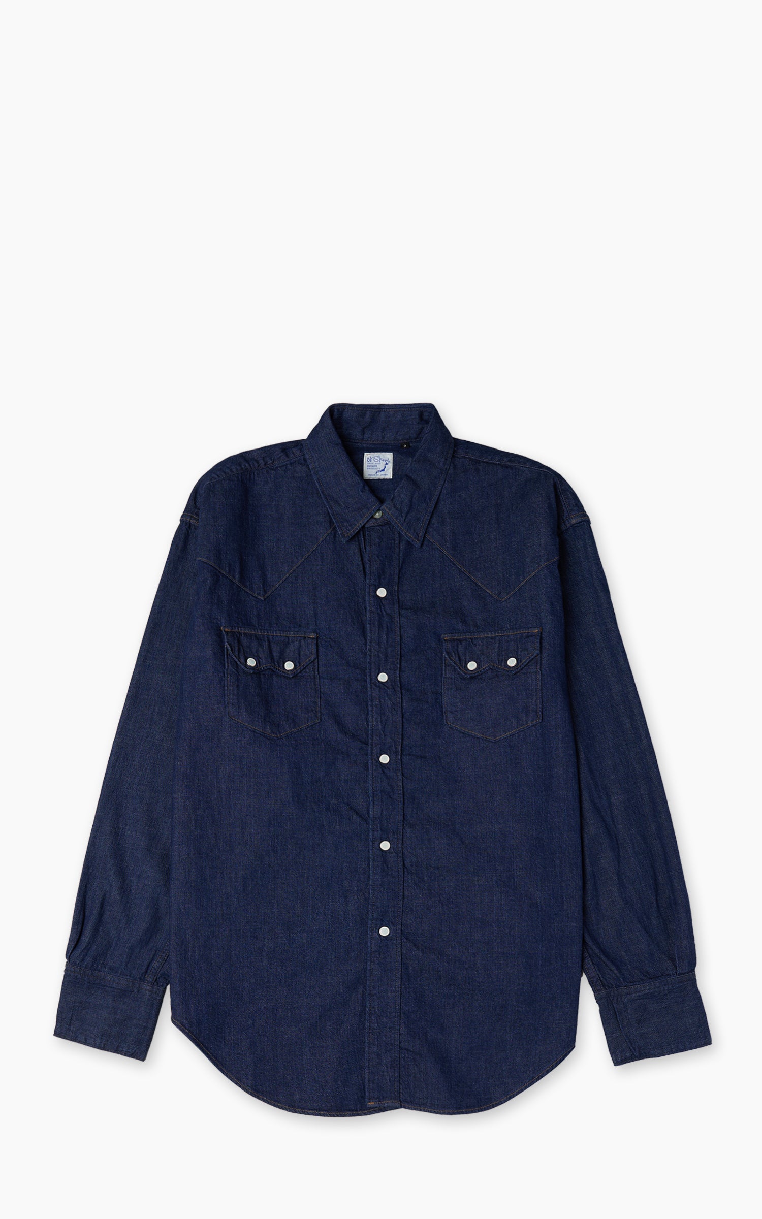 OrSlow Denim Western Shirt Indigo One Wash