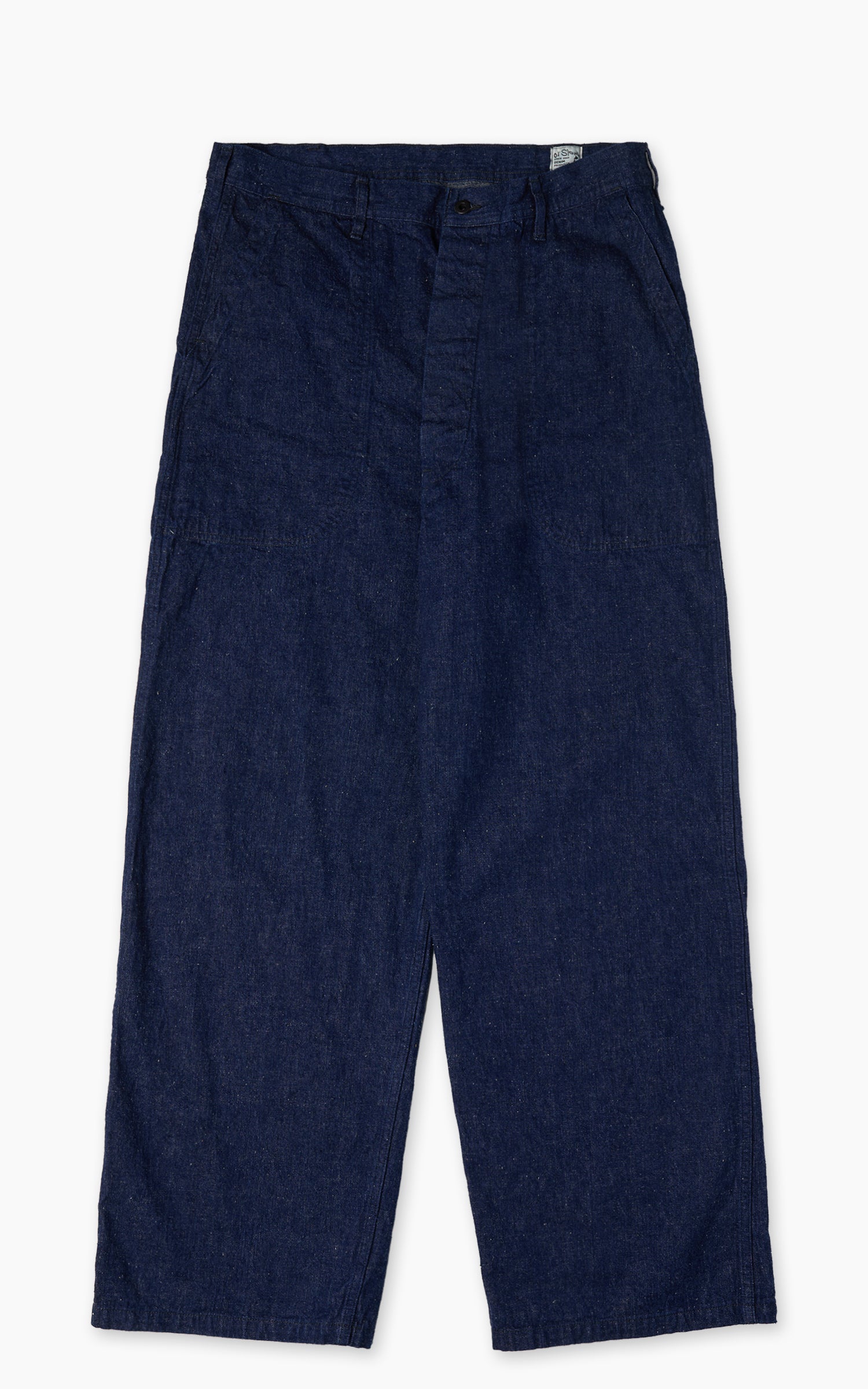 OrSlow WWII 40s U.S. Navy Wide-Fit Utility Trousers Indigo One Wash