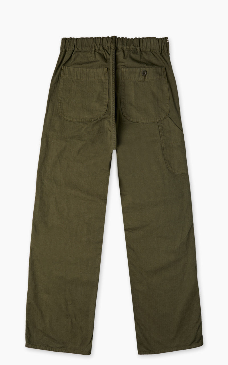 OrSlow Wide Fit French Work Pants Army Green