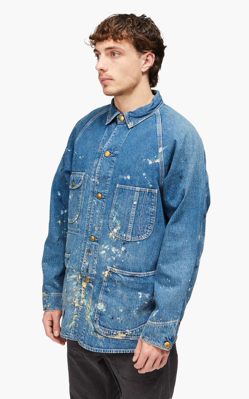 OrSlow 1950's Coverall Denim Used W/ Paint