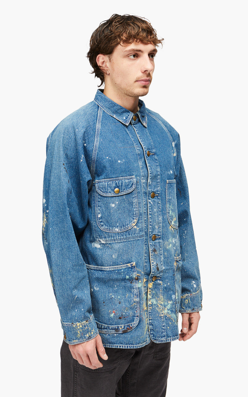 OrSlow 1950's Coverall Denim Used W/ Paint