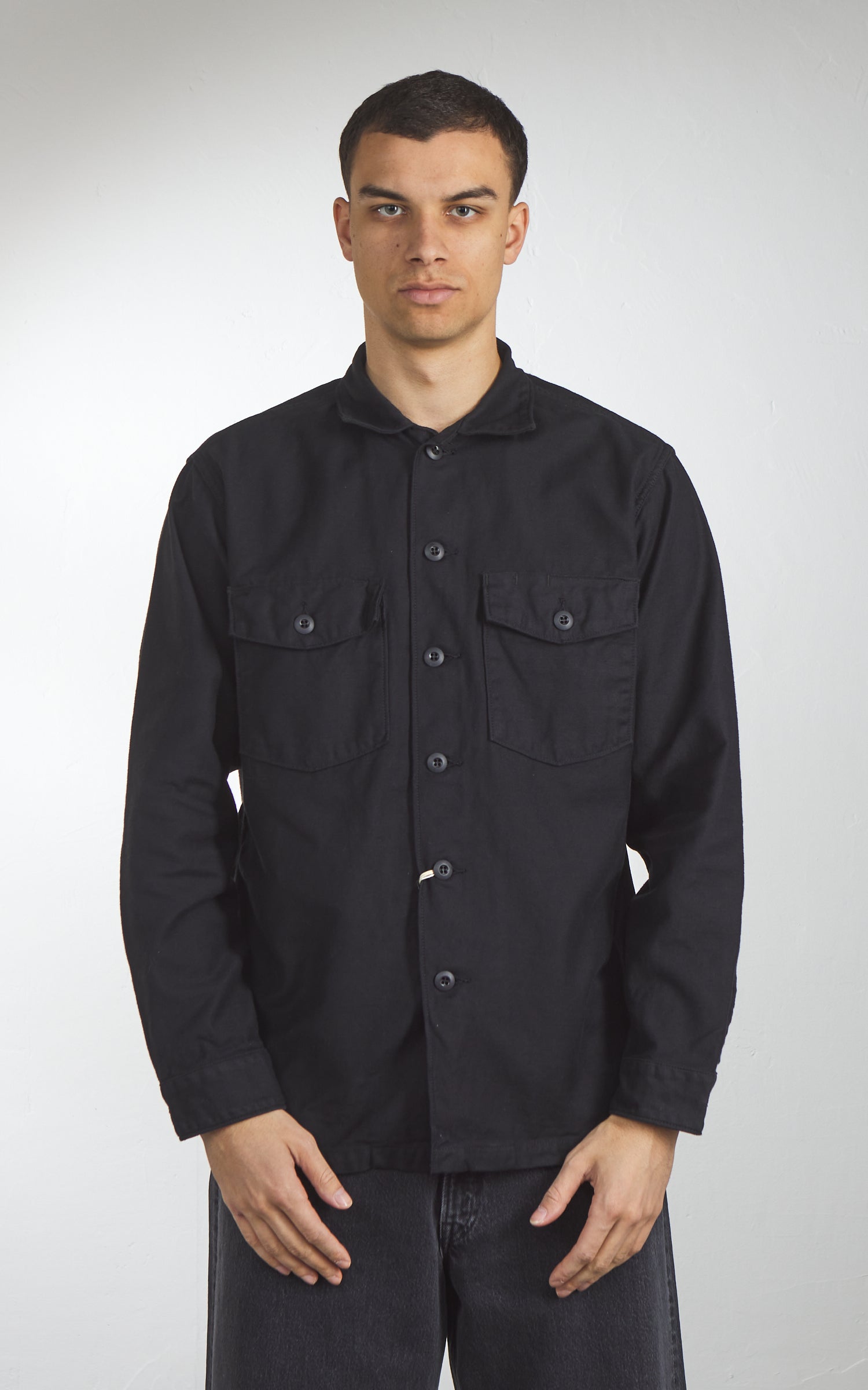 OrSlow US Army Fatigue Shirt Black