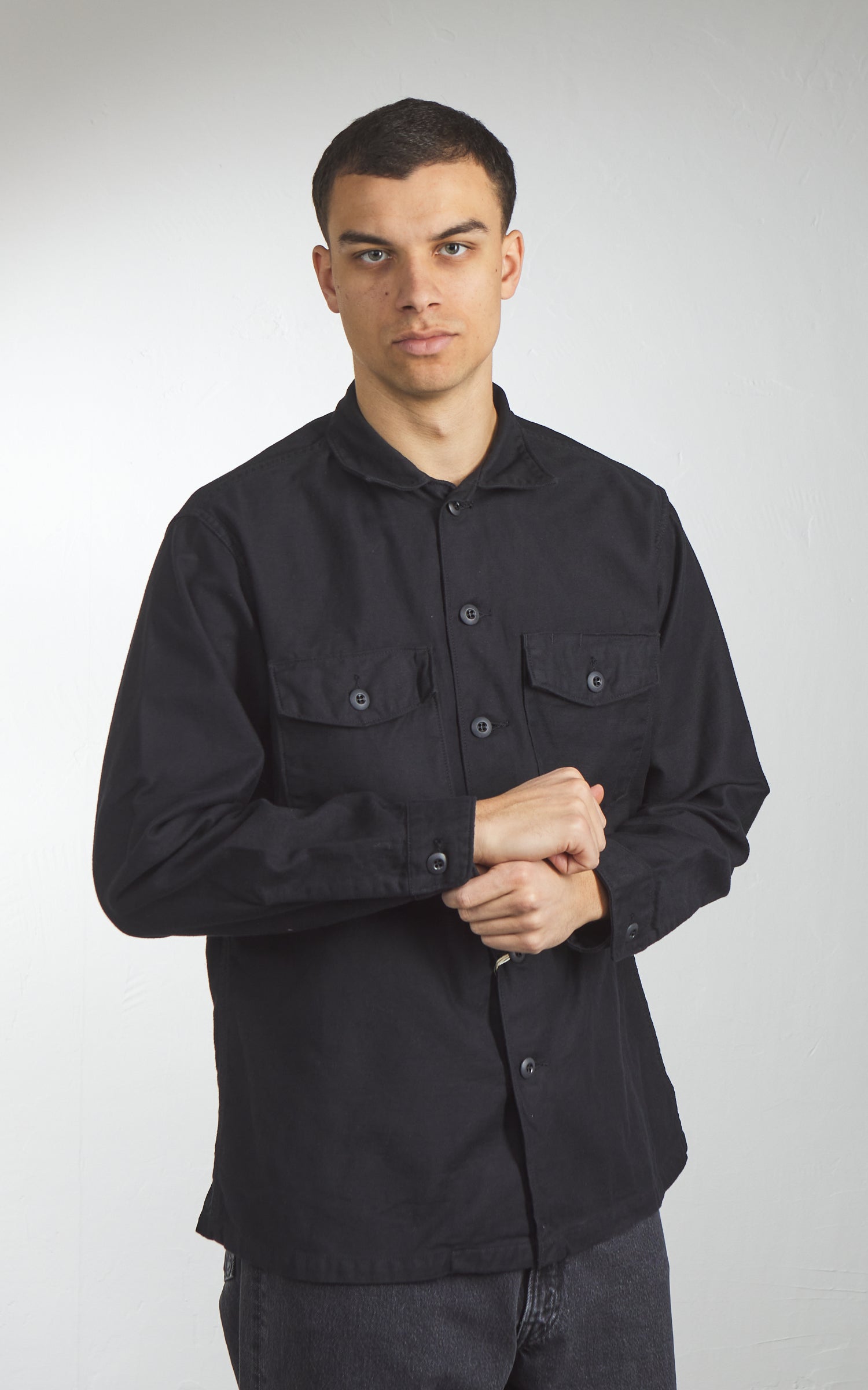 OrSlow US Army Fatigue Shirt Black