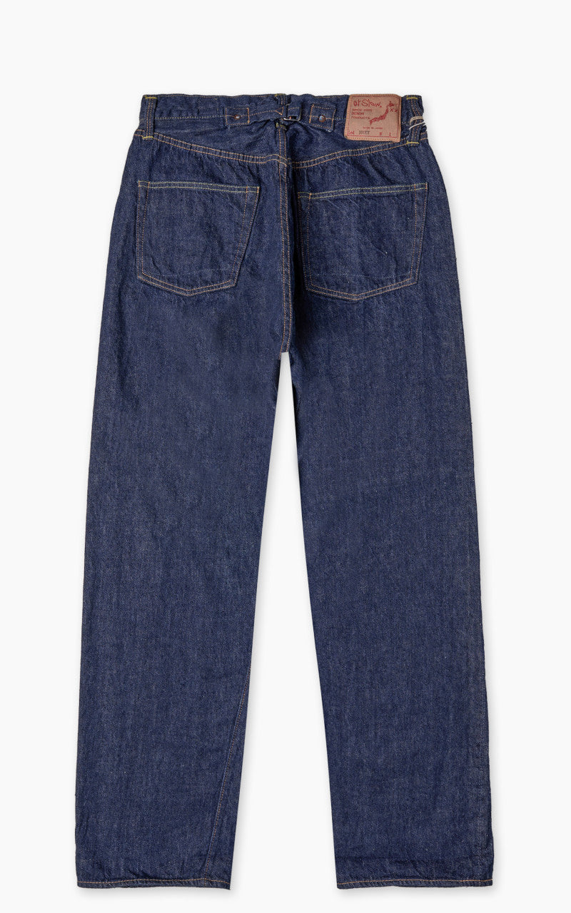 OrSlow 101 Grand Dads Fit Denim Pants Blue One Wash