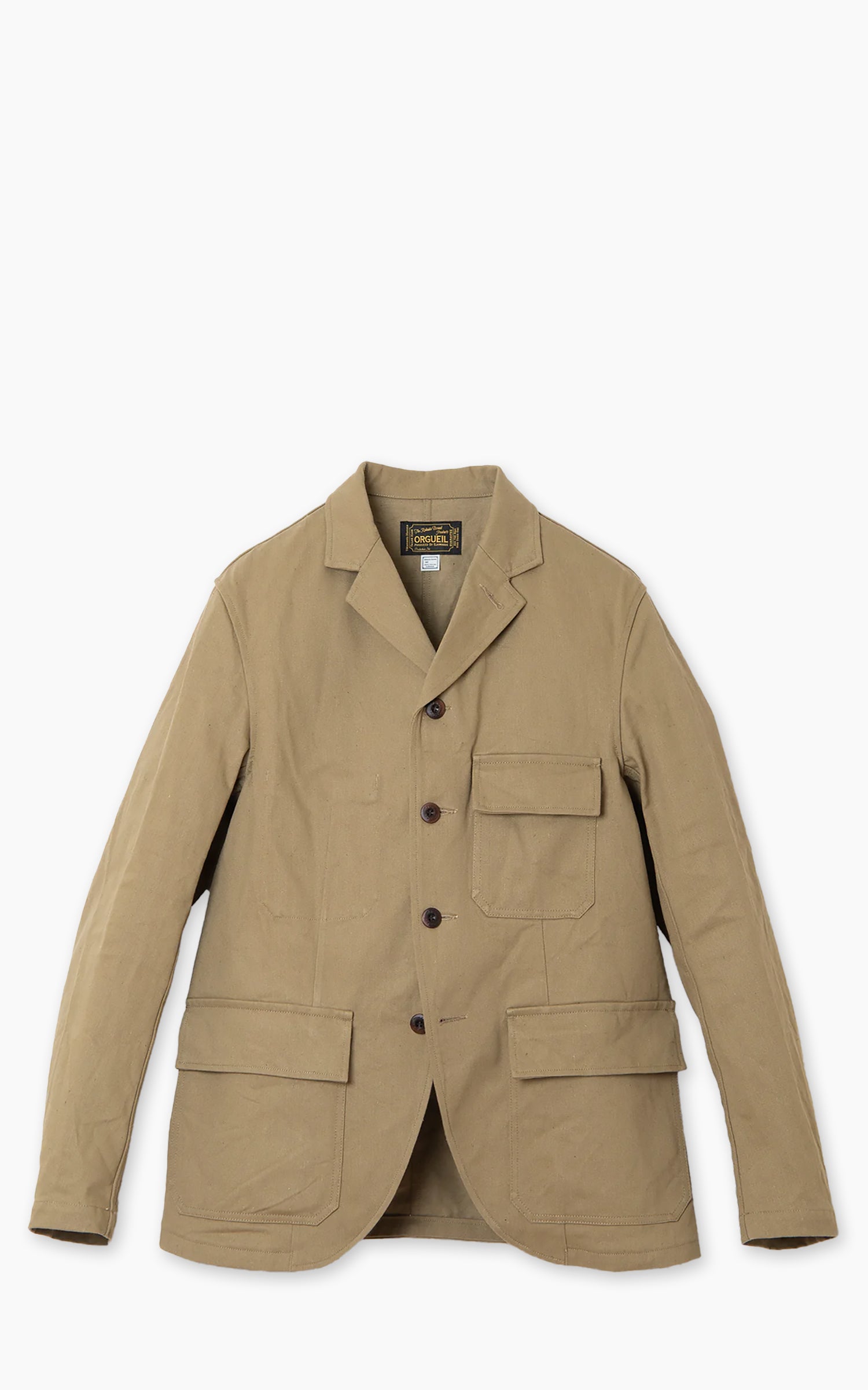 オルゲイユ　Weapon Chino Sack Jacket ORGUEIL Orgueil OR-4332 Cotton Sack Jacket Beige