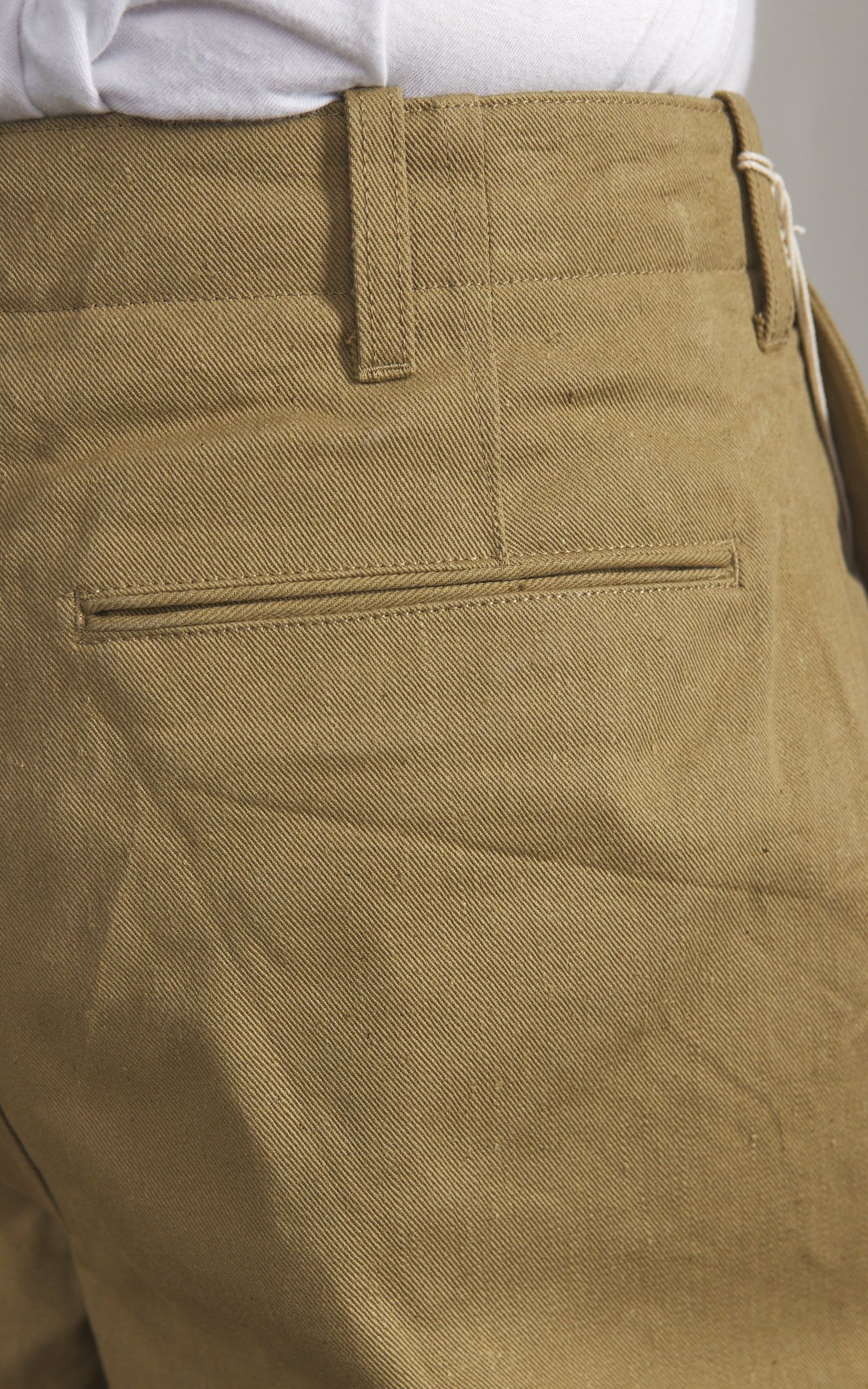 Orgueil OR-1133 Cotton Wide Selvedge Trousers Beige