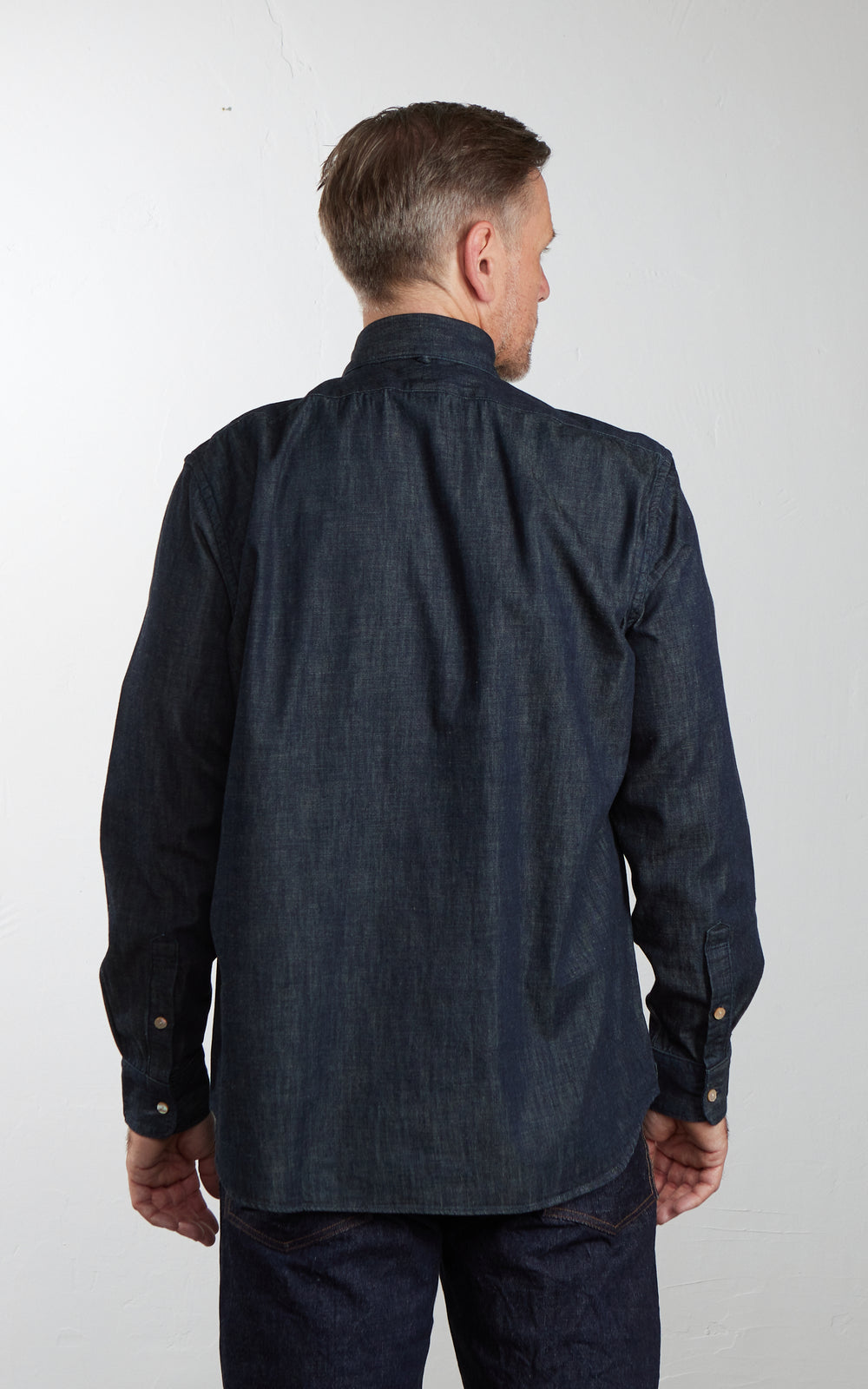 Orgueil OR-5109 Windsor Collar Shirt Denim Indigo