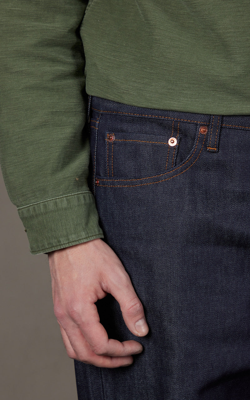 OrSlow 101 Dads Fit Denim Rigid Indigo 13oz