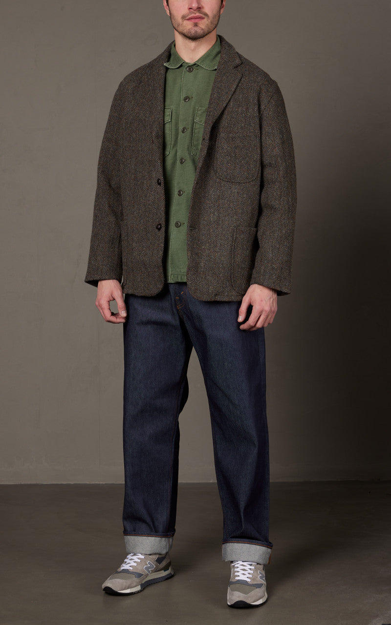 OrSlow Harris Tweed Jacket Green