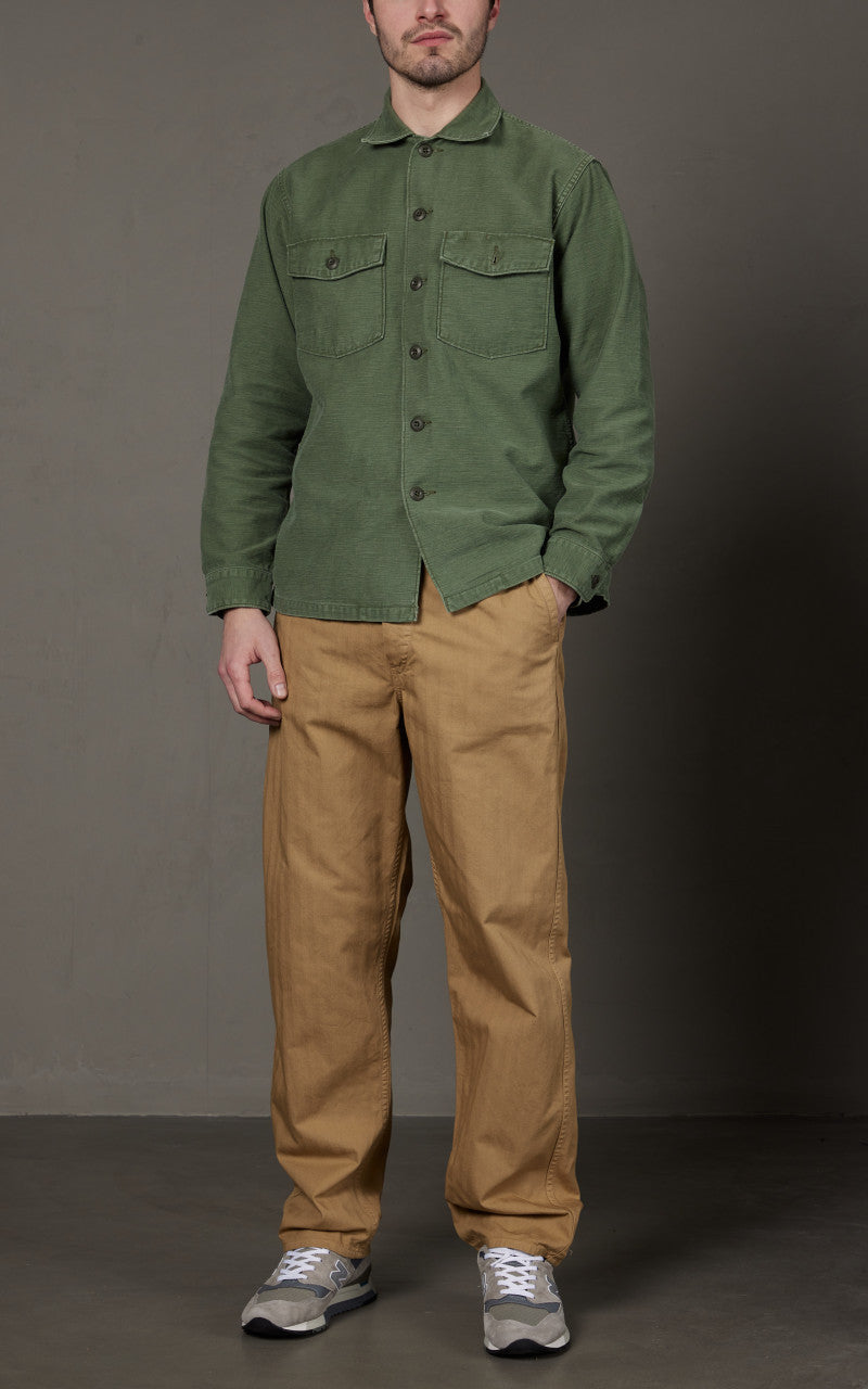 OrSlow French Work Pants HBT Khaki