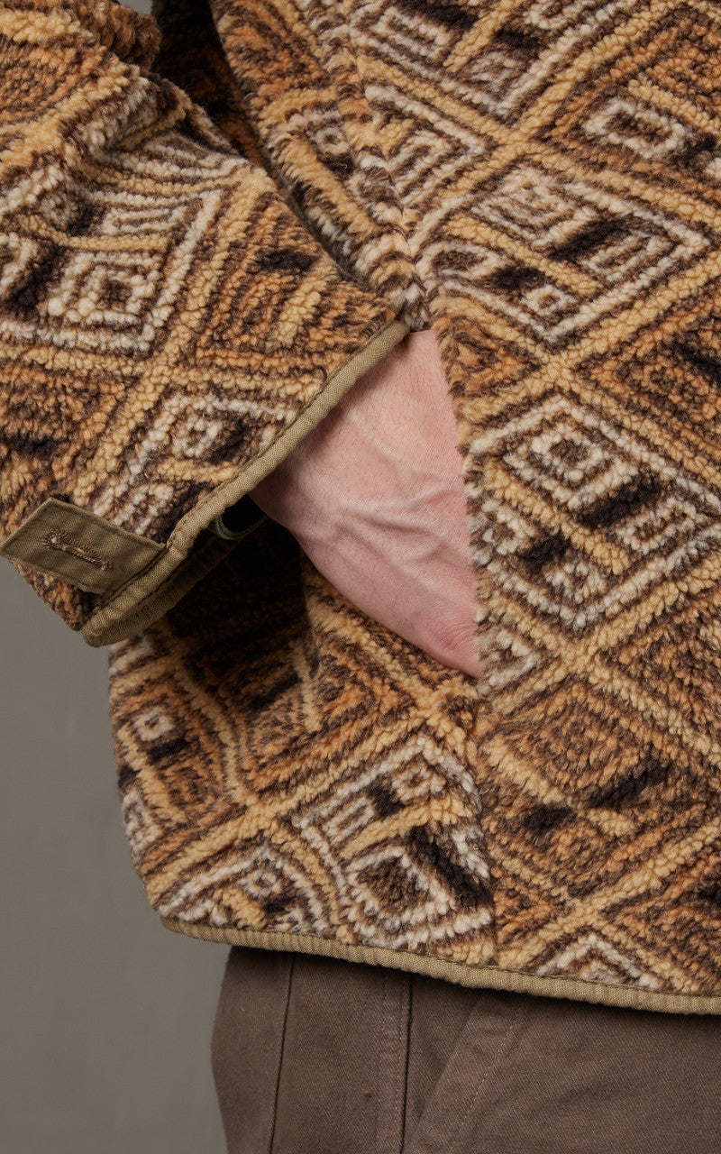 OrSlow African Pattern Liner Boa Fleece Multi