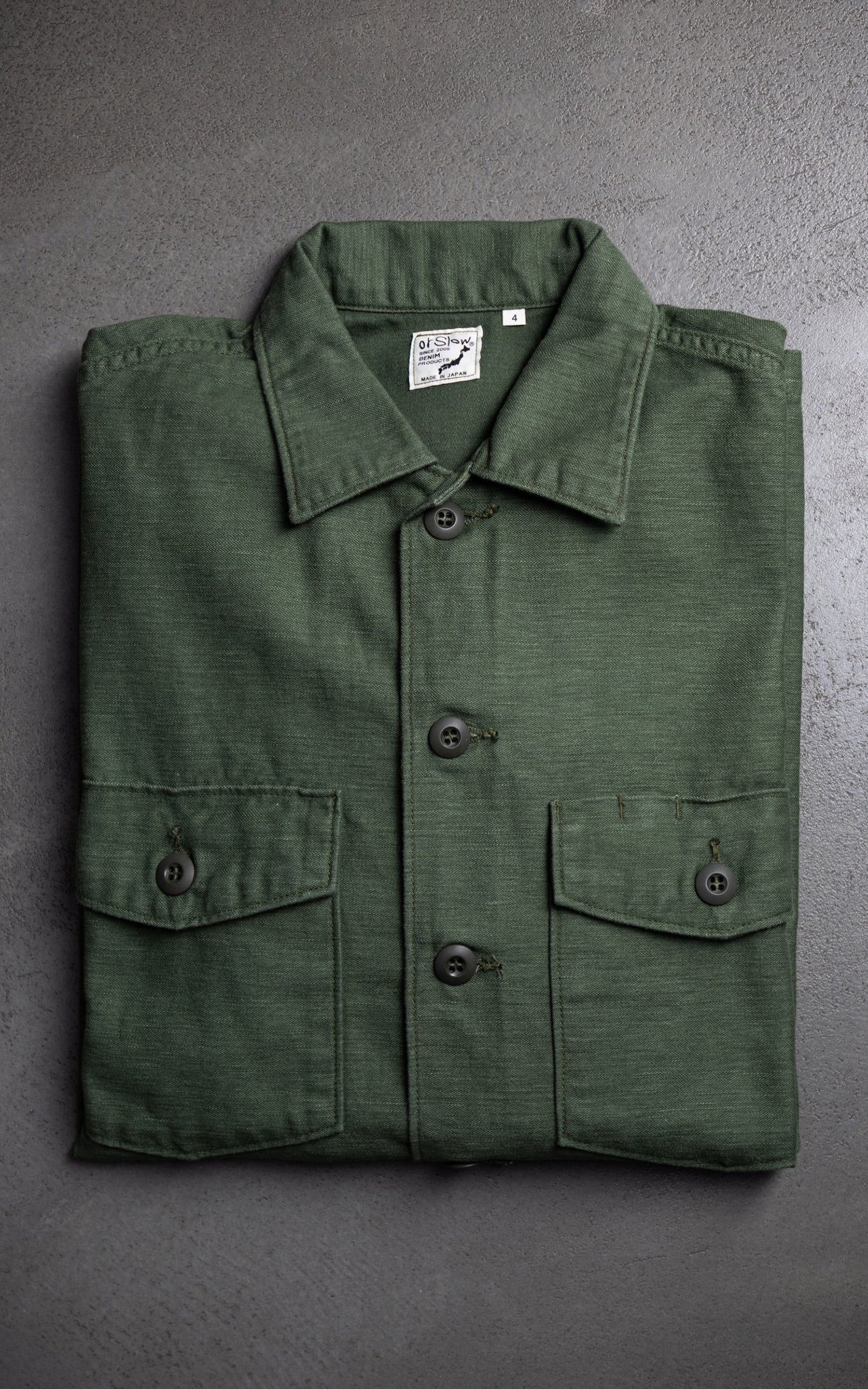 OrSlow US Army Fatigue Shirt Army Green