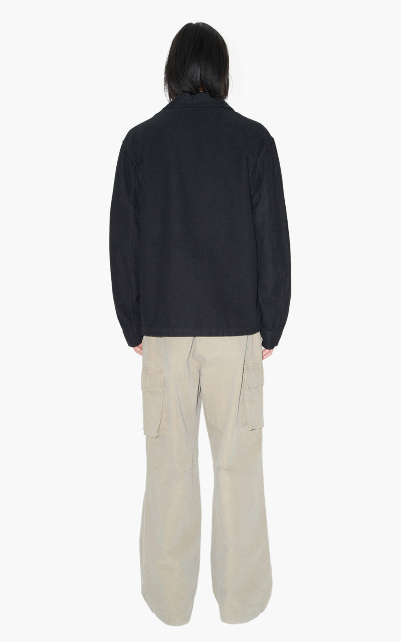 Our Legacy Evening Coach Jacket Black Brushed Cotton