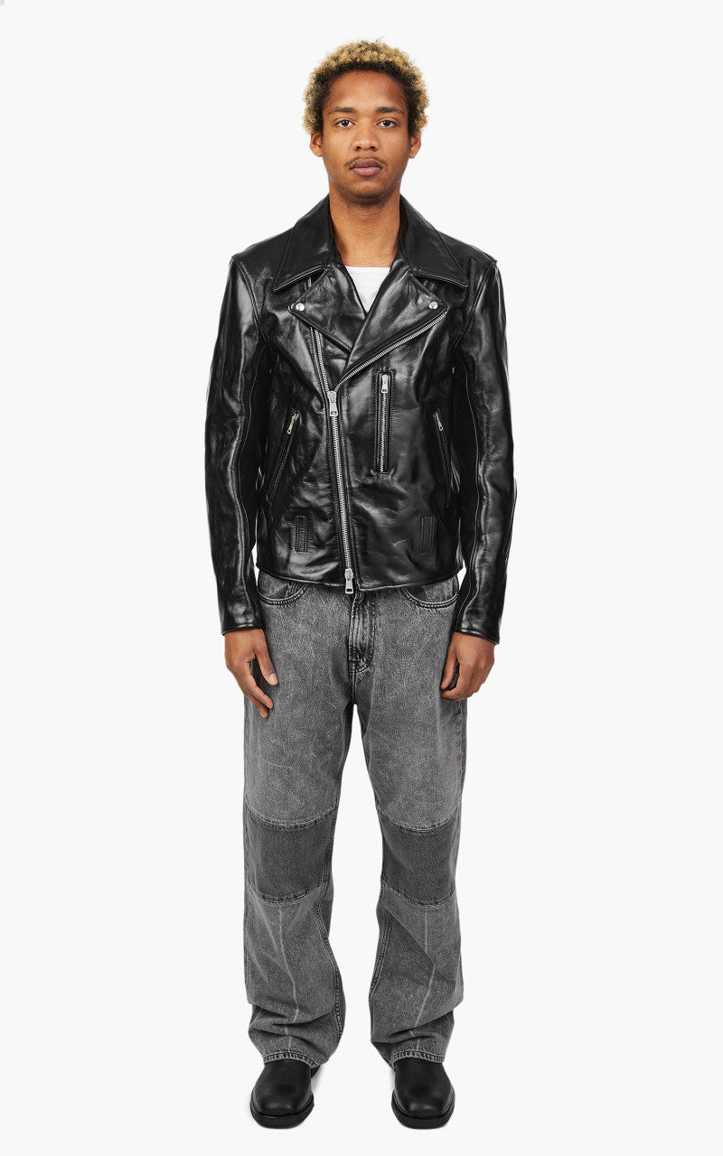 Our Legacy Hellraiser Leather Jacket Aamon Black