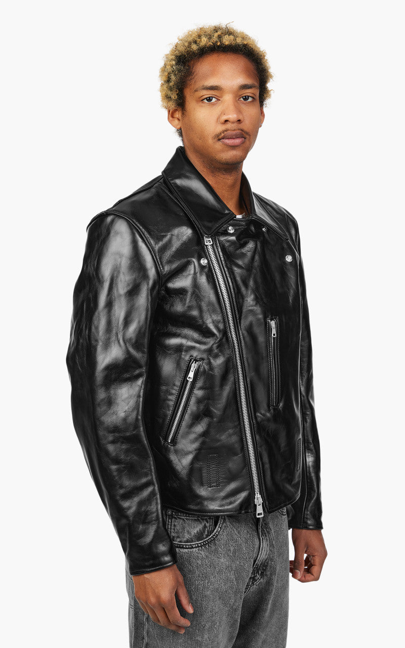 Our Legacy Hellraiser Leather Jacket Aamon Black