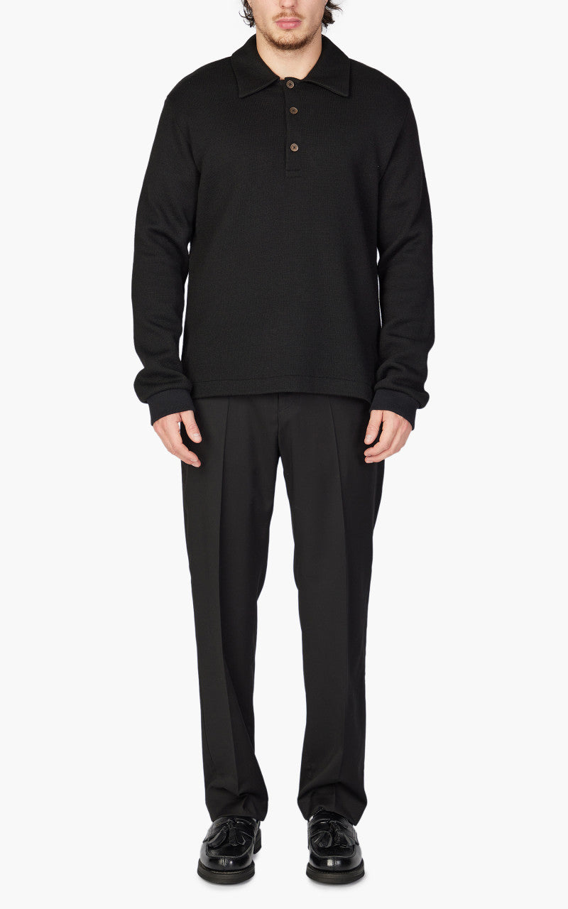 Our Legacy Ile Piquet Black Pseudo Knit