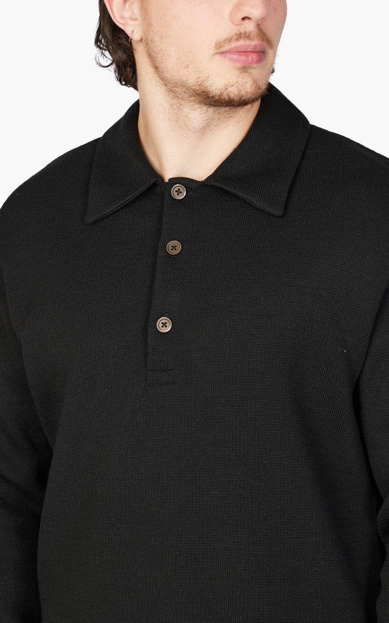 Our Legacy Ile Piquet Black Pseudo Knit