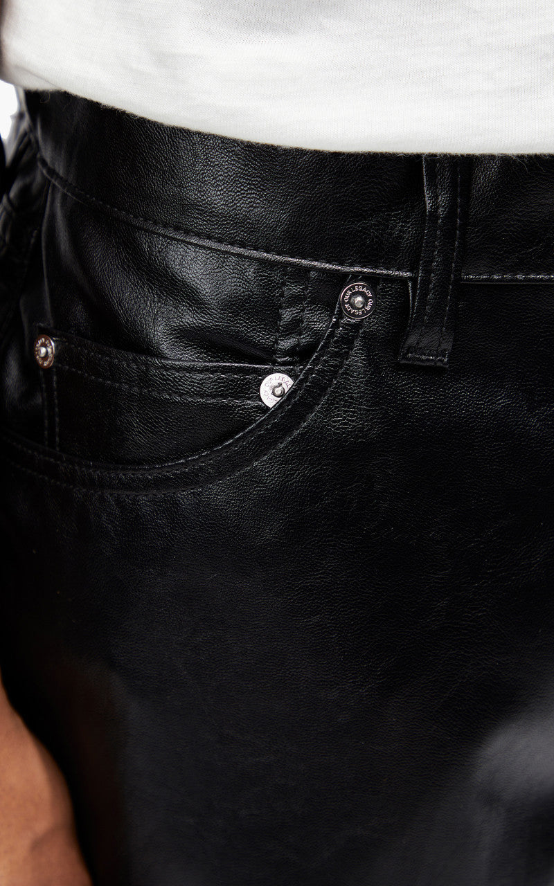 Our Legacy Formal Moto Cut Cageian Black Fake Leather