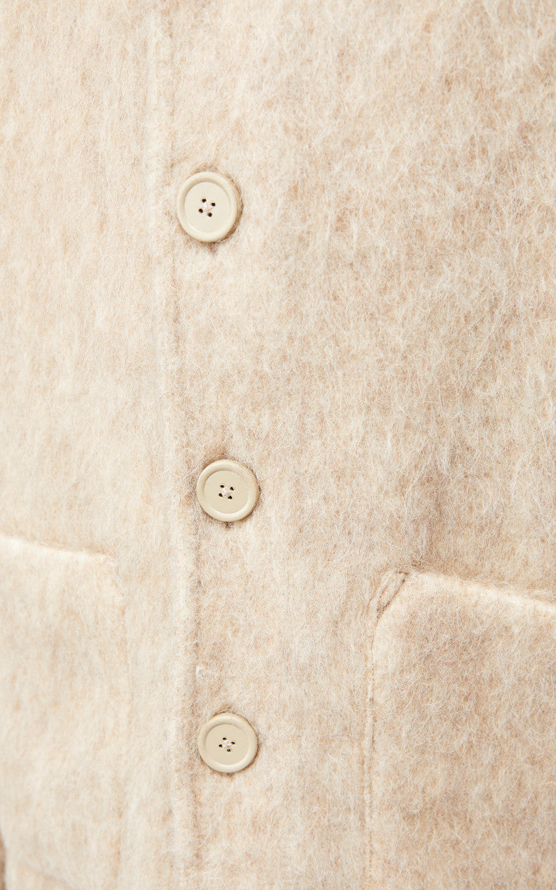 Our Legacy Cardigan Antique White Mohair